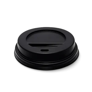 Couvercle sip noir pour gobelets en papier
