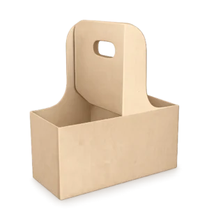 Porte-gobelets en carton kraft